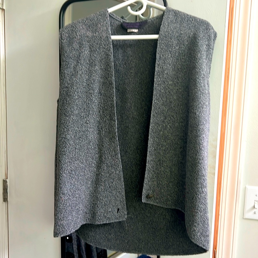 Gray fleece vest XL